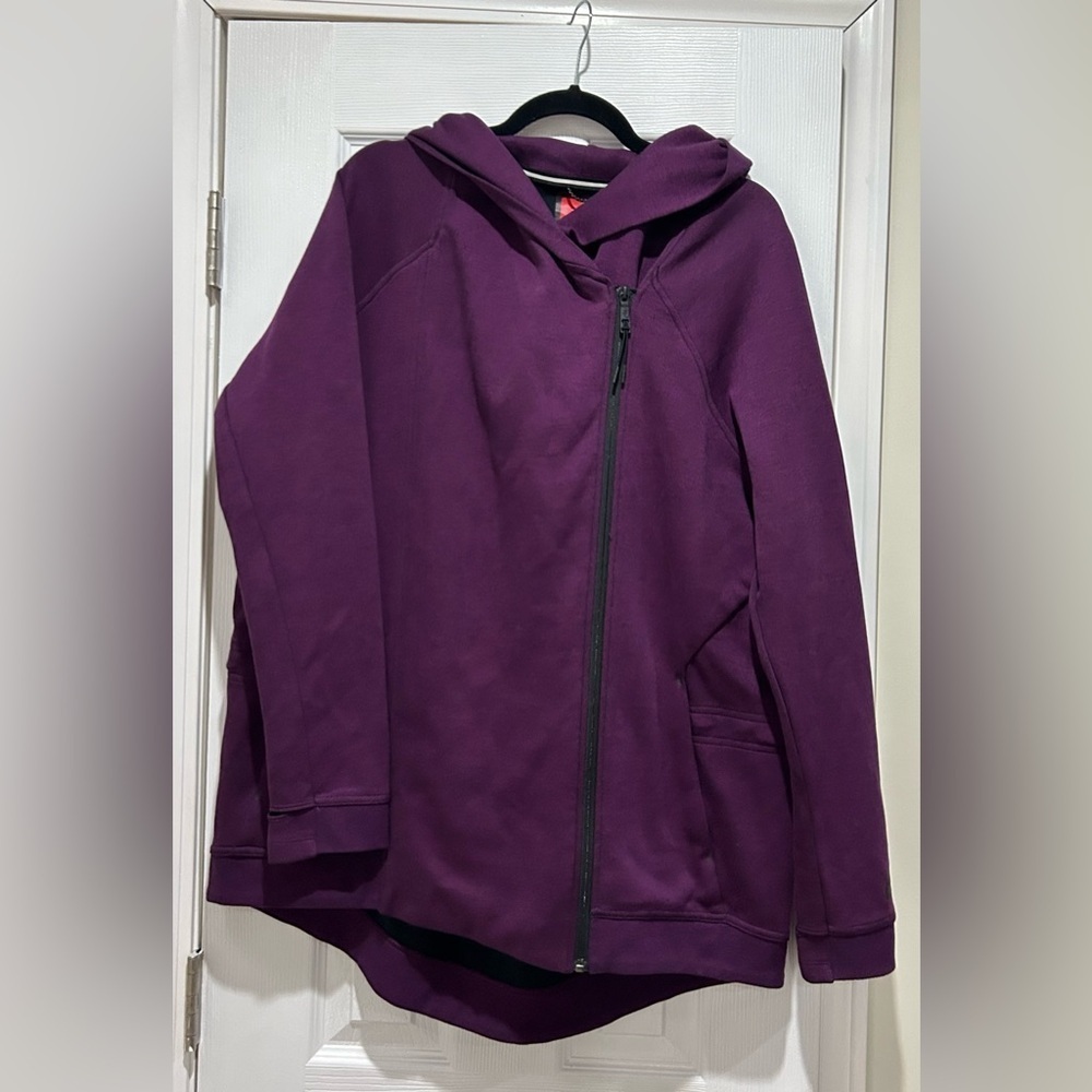 Nike Sportswear Tech Fleece Cape Women's Zip-Up Hoodie Mulberry XL